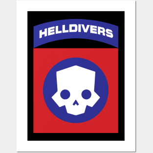 Helldivers Logo Patch Posters and Art